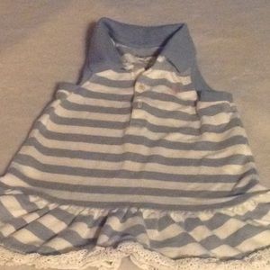 Blue white dress /with bloomers